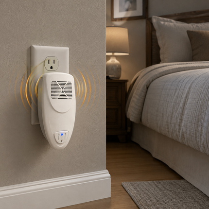Bed Bug Repellent Plug In, Ultrasonic Bed Bug Repeller for Bedroom, Chemical Free Bed Bug Deterrent Covering 215 Sq Ft