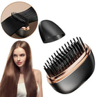 Hair Straightener Comb, Cordless Hot Comb with Ceramic Heat, 2 in 1 Portable Straightening Brush for Travel