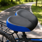 Bike Seat for Women and Men, Wide Comfortable Bicycle Seat with Shock Absorption, Padded Mountain Bike Saddle