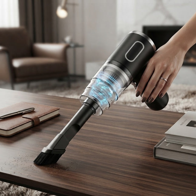 Car Vacuum Cleaner Cordless, Handheld Vacuum for Car and Home, Rechargeable Mini Vacuum for Desk and Keyboard