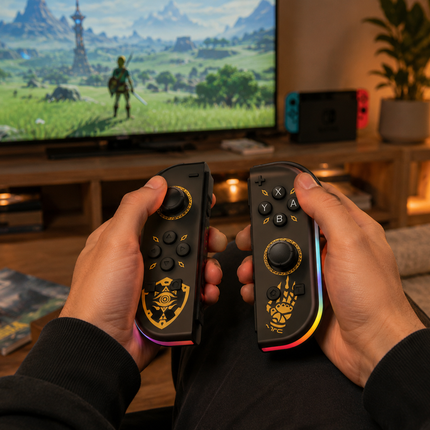 Switch Controller, Wireless Bluetooth Gamepad with Dual Vibration and RGB Light