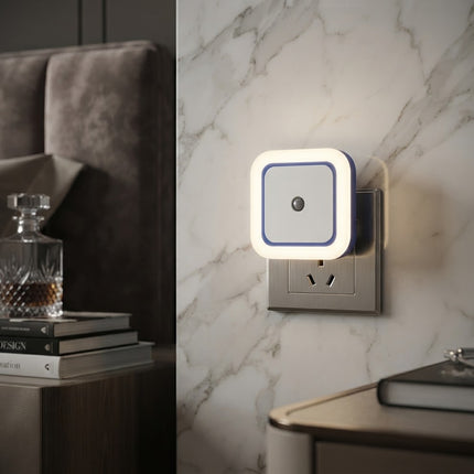 Plug In Night Light for Bedroom, Dusk to Dawn Night Light with Light Sensor, LED Night Lamp for Hallway and Bathroom