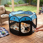Cat House Indoor and Outdoor, Pop Up Cat Tent and Dog Playpen for Small Dogs, Foldable Mesh Pet Playpen with Zip Doors
