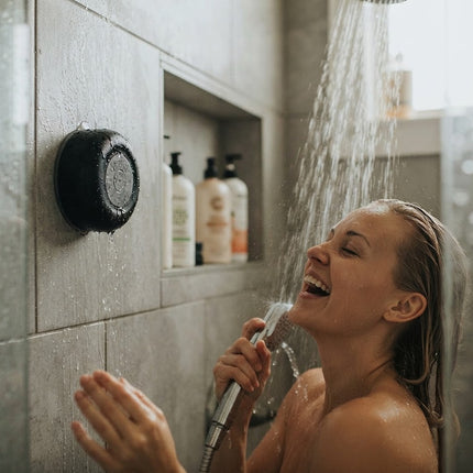 Portable Bluetooth Speakers Waterproof IPX7, Waterproof Bluetooth Speaker with Suction Cup, Wireless Speaker for Shower