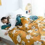 Boho Floral Quilt | Reversible Cotton Quilt with Soft Breathable Fabric | Cozy Comfort for Year-Round Use 0