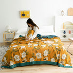 Boho Floral Quilt | Reversible Cotton Quilt with Soft Breathable Fabric | Cozy Comfort for Year-Round Use 1