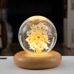 Botanical Night Light | Dandelion Resin Lamp with LED Base for Enchanting Illumination 10
