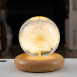 Botanical Night Light | Dandelion Resin Lamp with LED Base for Enchanting Illumination 5