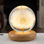Botanical Night Light | Dandelion Resin Lamp with LED Base for Enchanting Illumination 6