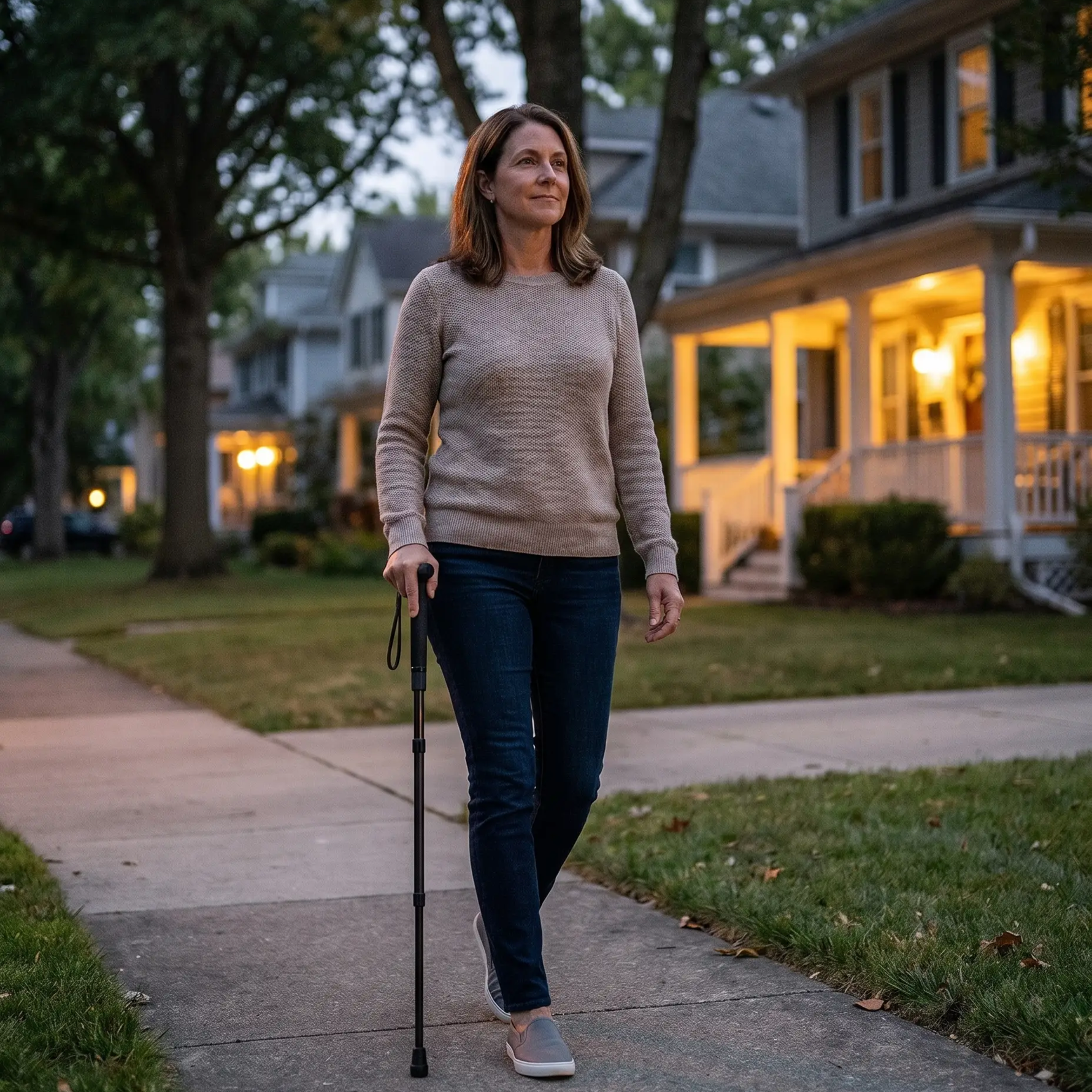 BowLift | Automatic Self Defense Walking Stick with One-Click Deployment | Compact and Durable for All Terrains 7