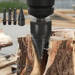 BowLift | Firewood Drill Bit Set with 32mm Carbon Steel Head | Efficient Wood Splitting for Camping and Home Use 0