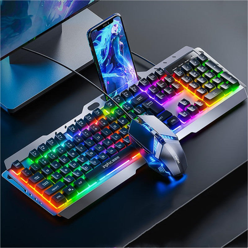 BowLift | Mechanical Keyboard and Mouse Set with Rainbow Lighting | Ergonomic Design for Enhanced Gaming Experience 0