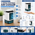 BowLift | Portable Air Conditioner with Ultrasonic Cooling Technology | 3-Speed Fan for Comfort in Small Spaces 1