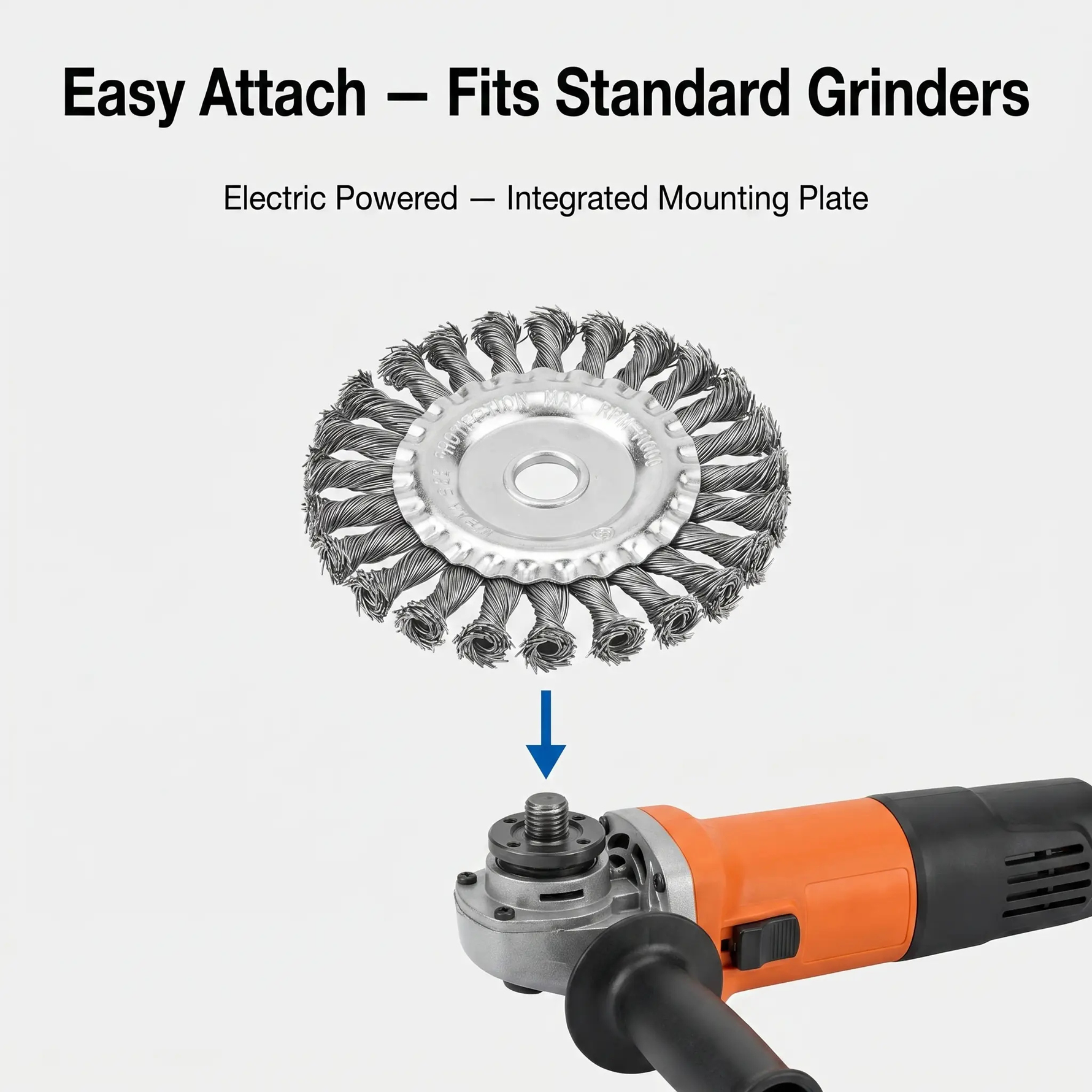BowLift | Trimmer Head Attachment with Heavy-Duty Carbon Steel Wire | Durable Weed Remover for Tough Jobs 4