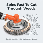 BowLift | Trimmer Head Attachment with Heavy-Duty Carbon Steel Wire | Durable Weed Remover for Tough Jobs 5