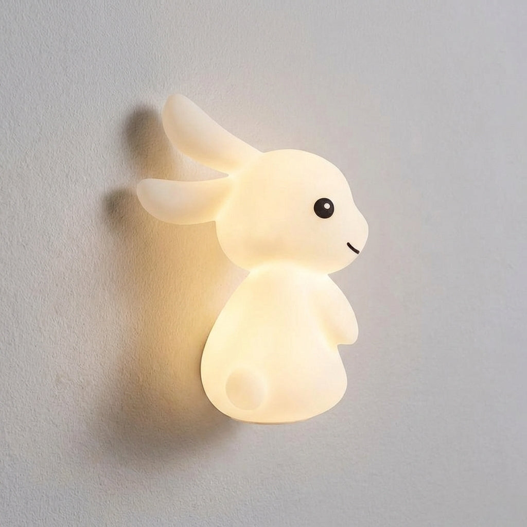 BunnyLuxe | LED Wall Lamp for Kids with Adjustable Light Colors | Playful Rabbit Design for Cozy Bedtime Atmosphere 0