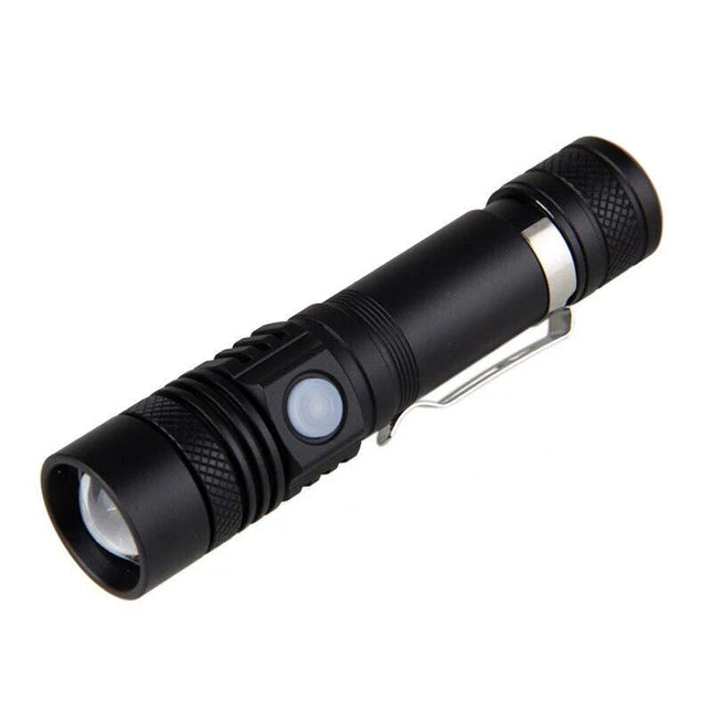 Rechargeable Flashlight, Zoomable High Lumen LED Flashlight