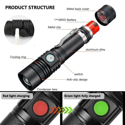 Rechargeable Flashlight, Rechargeable LED Torch Light – image 4