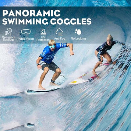 Wide Angle Swim Goggles for Adults, Anti Fog Swimming Goggles with Silicone Seals and 180 Degree Vision for Men and Women