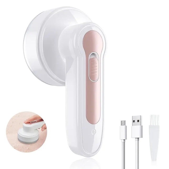 Rechargeable Electric Lint Remover for Clothing and Carpets, Fabric Shaver with Collection Tray, Cordless Lint Shaver