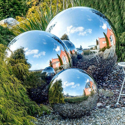 Gazing Balls for Garden, Mirror Finish Stainless Steel Gazing Ball, Reflective Yard Decor Sphere for Lawn and Patio