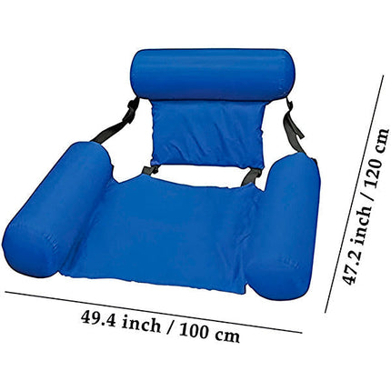 Pool Float, Inflatable Floating Pool Chair with Backrest and Armrests – image 4