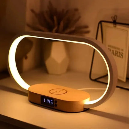 Table Lamp with Qi Wireless Charger, Dimmable LED Lamp