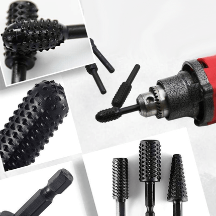 5 Piece Burr Set for Drill, Precision Cutting Tool and Wood Carving Bits – image 4