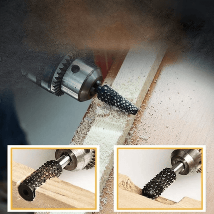 Rotary Tool Bits for Wood and Metal, 5 Piece Burr Set for Drill – image 5