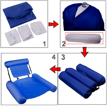 Pool Float, Inflatable Floating Pool Chair with Backrest and Armrests – image 6