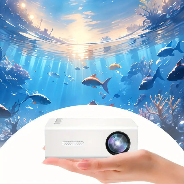 Portable Projector 720P HD, Mini Projector for Phone with WiFi and HDMI, Movie Projector with Speakers for Home