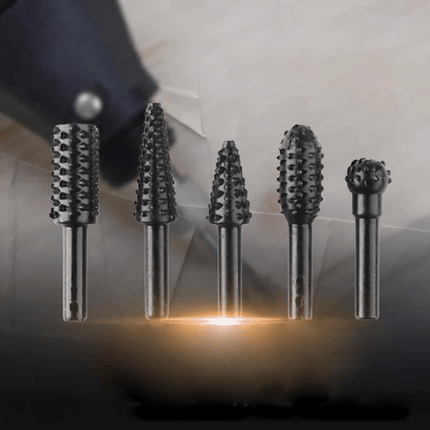 5 Piece Burr Set for Drill, Precision Cutting Tool and Wood Carving Bits – image 7
