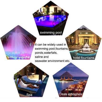 LED Pool Light Underwater, Wall Mounted Pool Lights for Spa and Fountain, 12V Stainless Steel Underwater Light IP68 – image 7