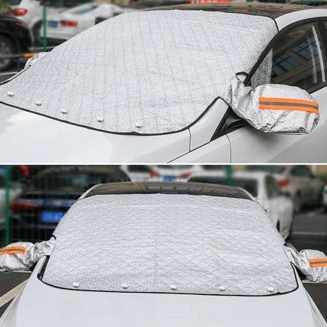 Windshield Snow Cover for Car with Side Mirror Covers, Magnetic Car Snow Cover for Ice and Frost
