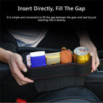 Car Seat Gap Organizer with Faux Leather Design | Universal Fit for Enhanced Storage 2
