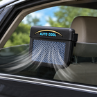 Car Window Fan, Solar Powered Car Fan with Rubber Window Strip, Battery Free Car Cooling Fan for Ventilation