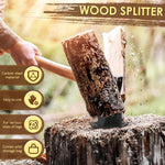 Carbon Steel Log Splitter with Portable Design | Effortless Kindling Tool for Firewood Preparation 4