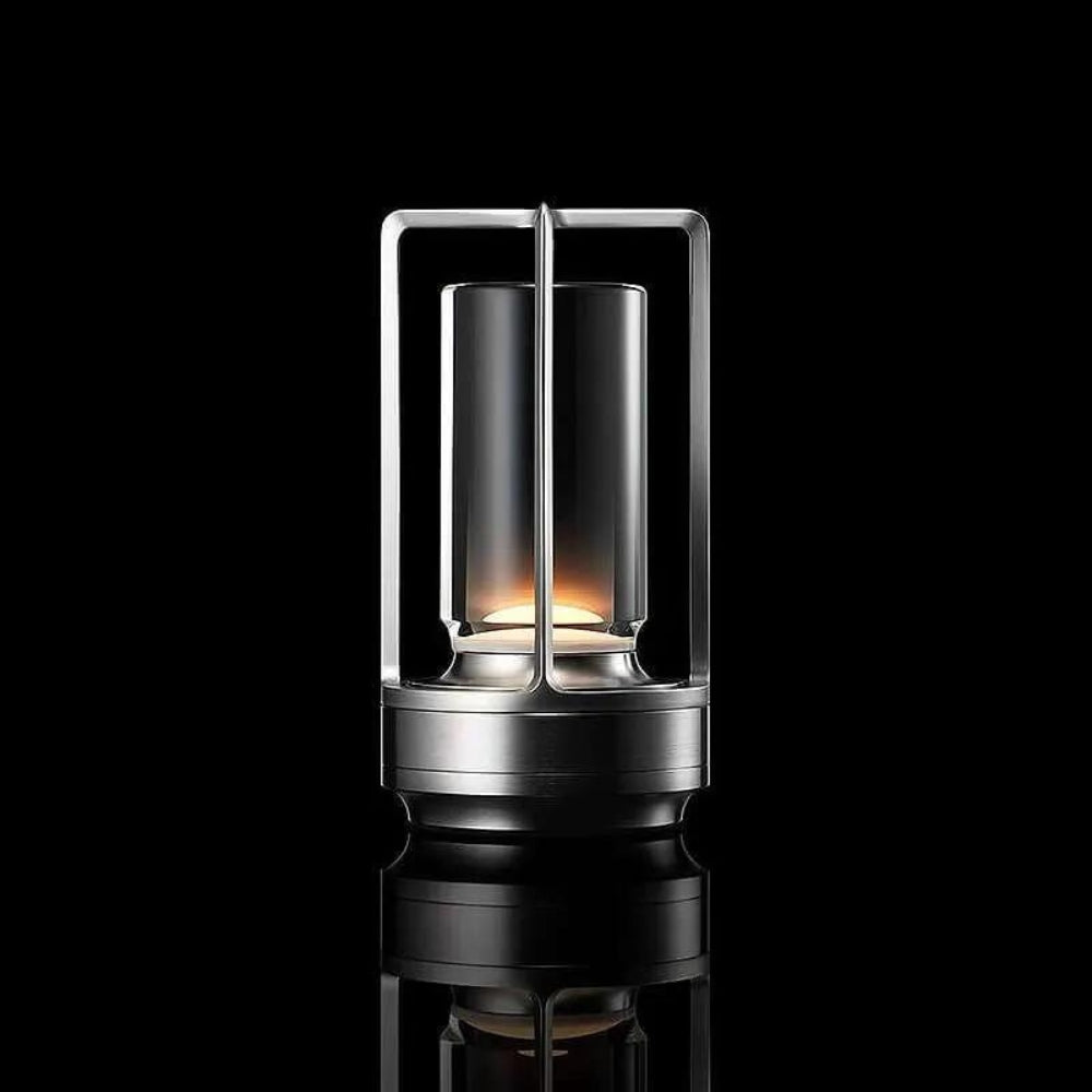 Casa Nordic | Cordless Crystal Lantern with Adjustable Brightness | Elegant Table Lamp for Home & Outdoor Decor 4