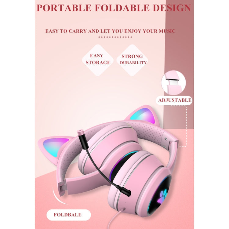 Cat Ear Gaming Headset | RGB LED Lights & Adjustable Microphone | Fun Design for Ultimate Gaming Experience 4