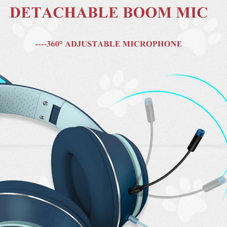 Cat Ear Gaming Headset | RGB LED Lights & Adjustable Microphone | Fun Design for Ultimate Gaming Experience 5