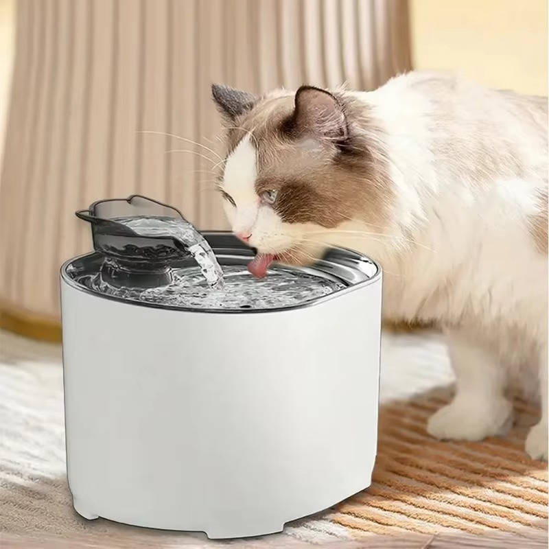 Cat Fountain Oasis | Cat Water Fountain with Four-Stage Filtration | Whisper-Quiet Design for Continuous Fresh Water 0