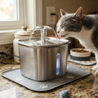 Cat Water Fountain 95oz, Stainless Steel Cat Water Fountain with 5 Stage Filter, Ultra Quiet Pet Water Fountain for Cats