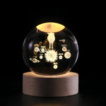 Celestia | 3D Engraved Crystal Ball with Warm White LED Light | Unique Decorative Lamp for Calming Atmosphere 6
