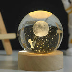 CelestialGlow | Glowing Sphere with 3D Planet Engravings | Magical Night Light for Cosmic Ambiance 10