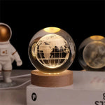 CelestialGlow | Glowing Sphere with 3D Planet Engravings | Magical Night Light for Cosmic Ambiance 4