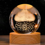 CelestialGlow | Glowing Sphere with 3D Planet Engravings | Magical Night Light for Cosmic Ambiance 9