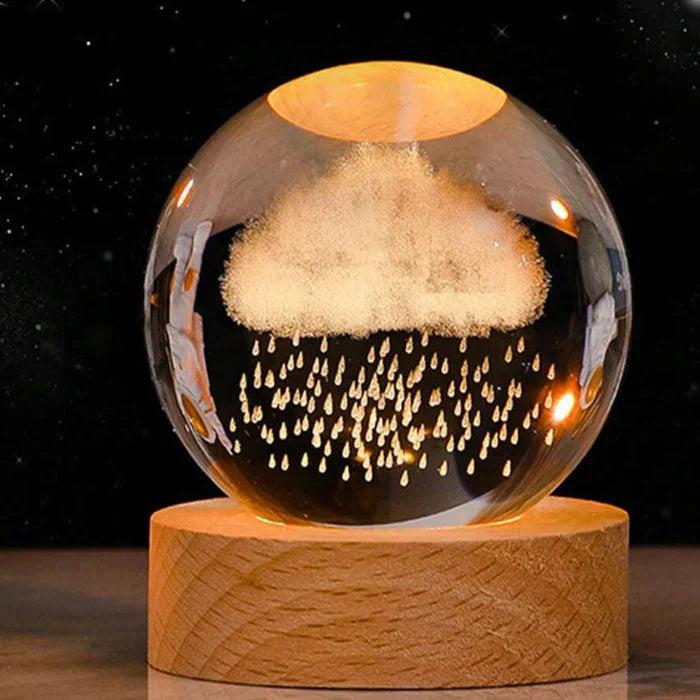 CelestialGlow | Glowing Sphere with 3D Planet Engravings | Magical Night Light for Cosmic Ambiance 9