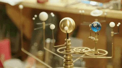 Celestial Brass | Solar System Orrery with Manual Rotation | Elegant Educational Display for Astronomy Enthusiasts 4