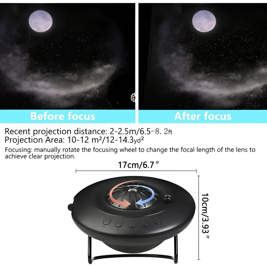 Celestial Projector | Galaxy Projector with Rotating Effects | Stunning Cosmic Ambiance for Home Relaxation 4