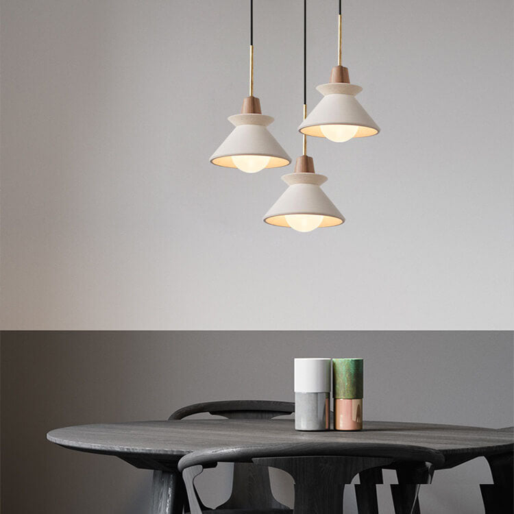 CementGlow | Sleek Modern Tapered Pendant Light Fixture 0